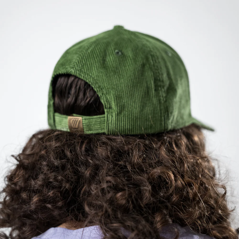 Casquette Alizée velours côtelé - Verte – Image 3