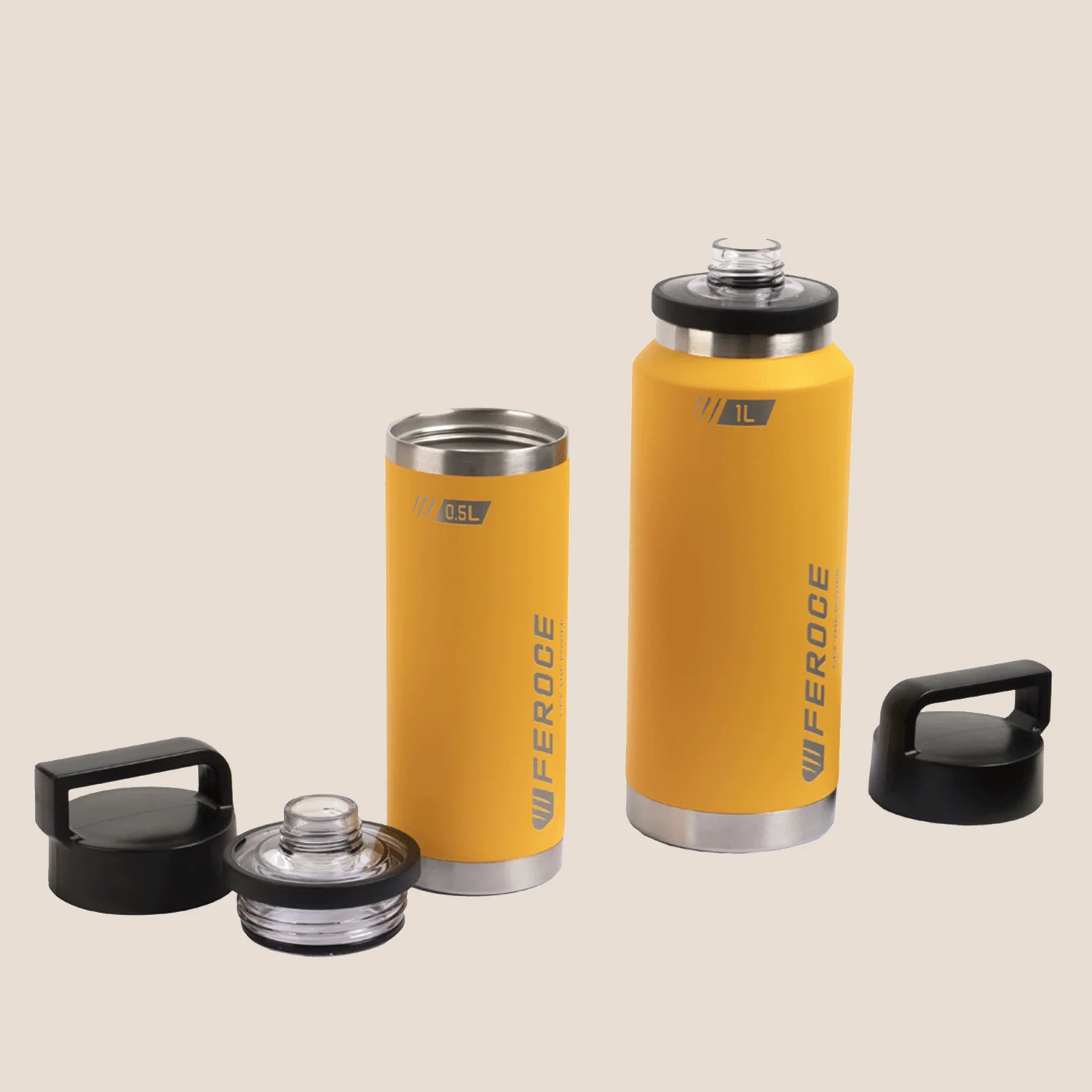 Gourde Isotherme 500ml - Jaune – Image 5