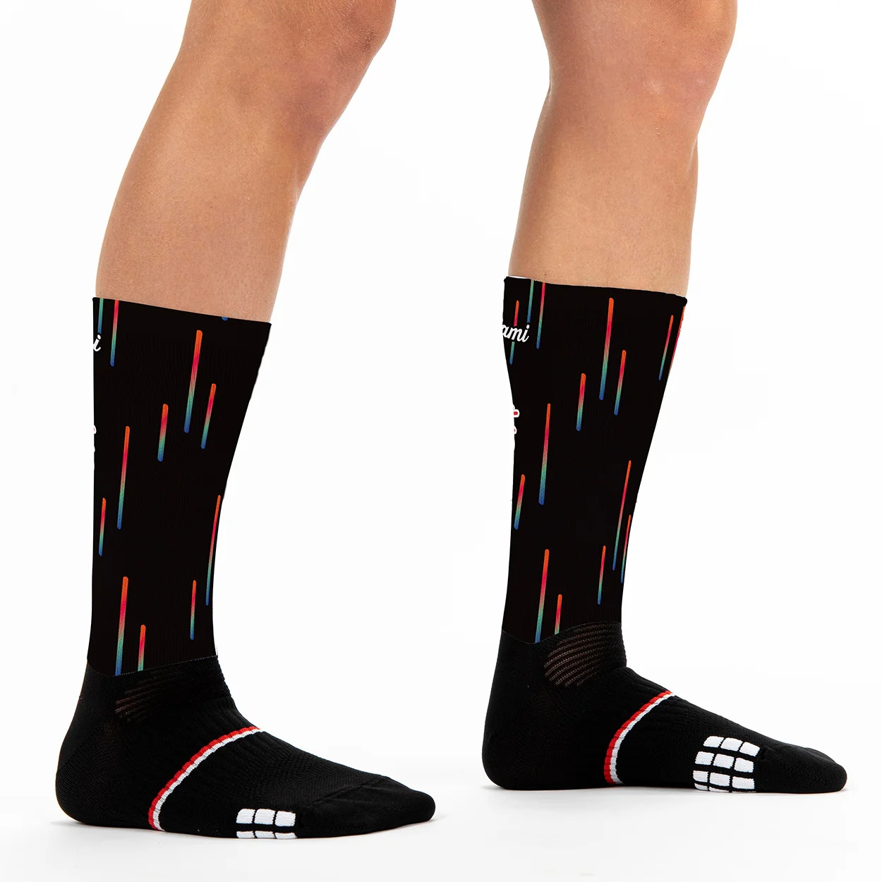 Chaussettes Swim Bike Run Néon – Image 2