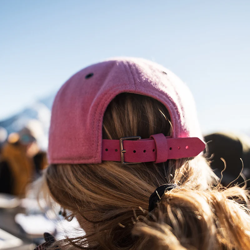 Casquette Sirocco Feroce cuir & laine - Rose – Image 2