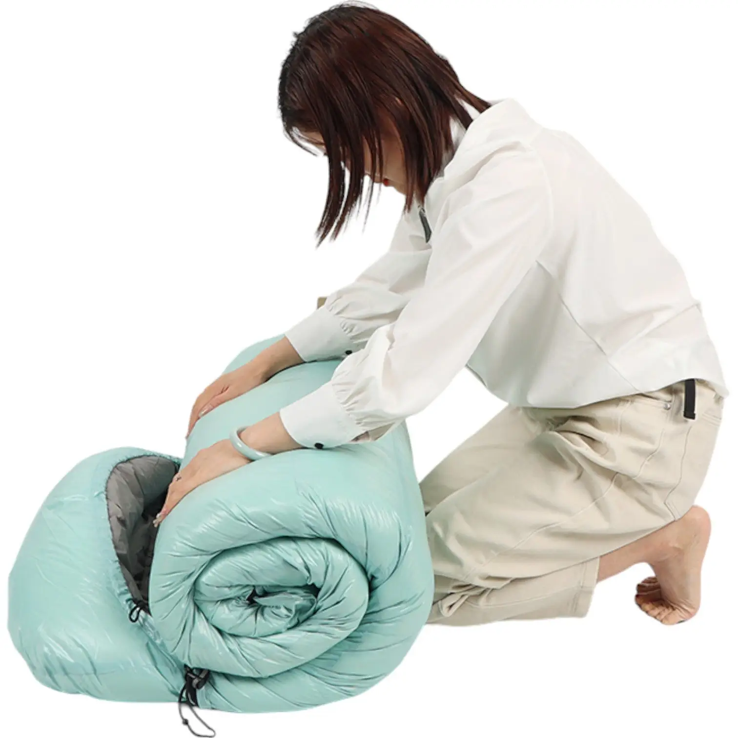 Sac de couchage rectangulaire duvet d'oie – Image 5
